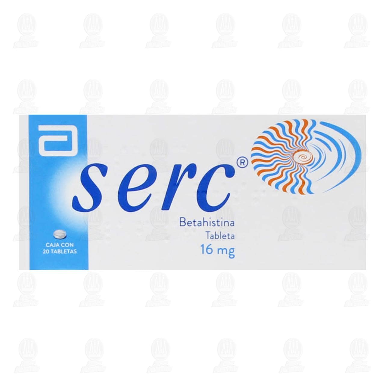 Serc 16 mg, 20 Tabletas. image number 1