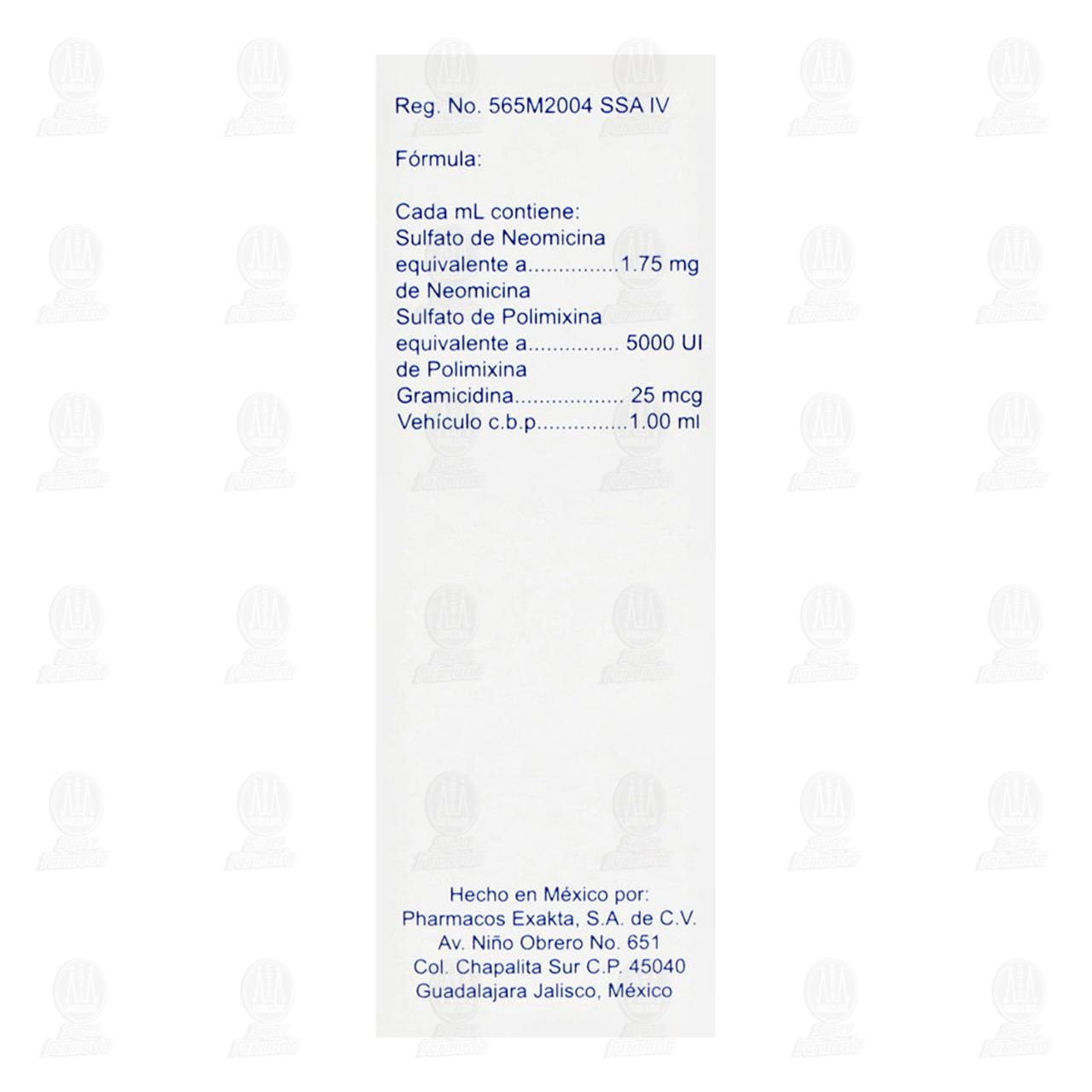 Neomicina Polimixina B Gramicidina Soluci&oacute;n Oft&aacute;lmica, 15 ml. image number 3