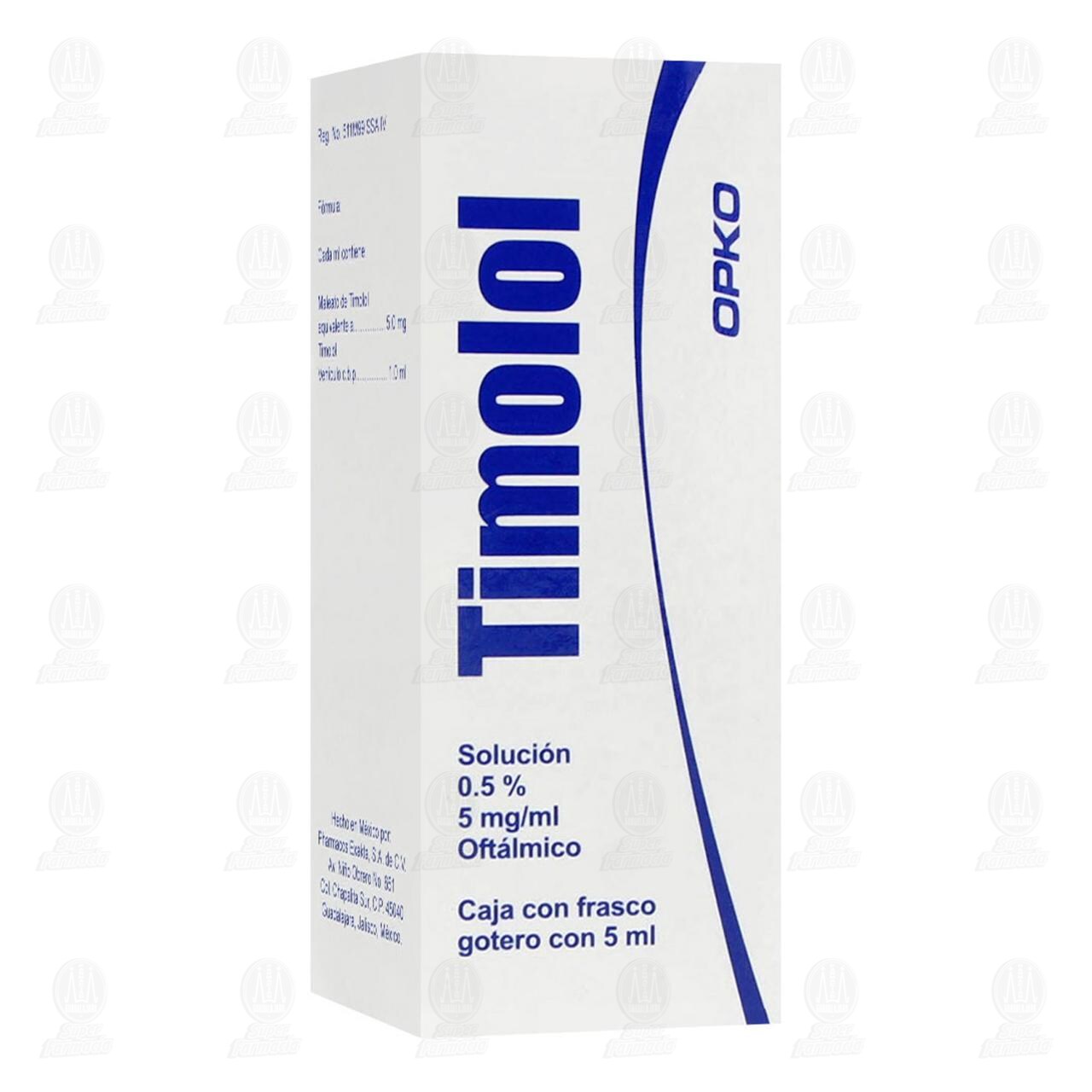 Timolol 0.5% Solución Gotas, 5 ml.