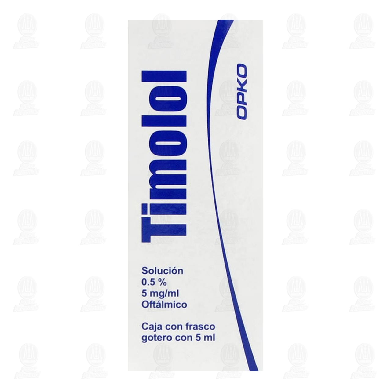 Timolol 0.5% Solución Gotas, 5 ml. image number 1