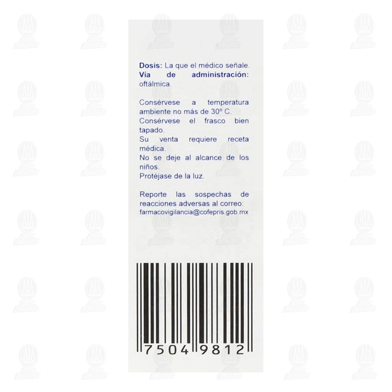 Timolol 0.5% Solución Gotas, 5 ml. image number 3