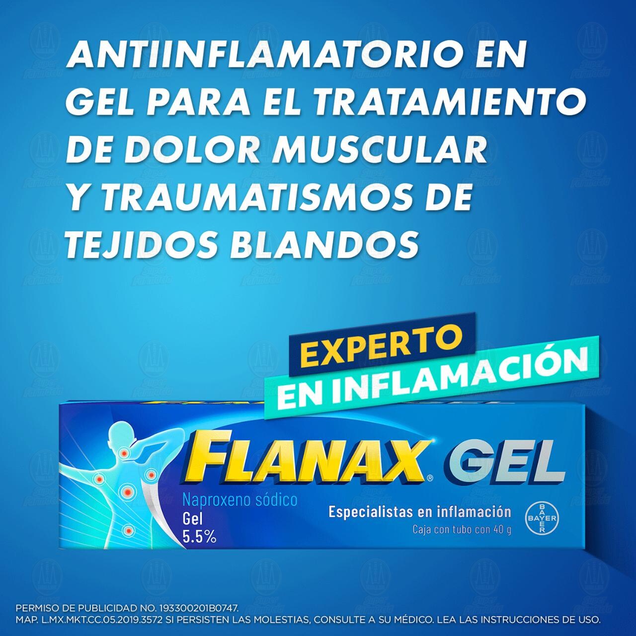 Flanax Gel Analg&eacute;sico Antiinflamatorio, 40 gr. image number 4