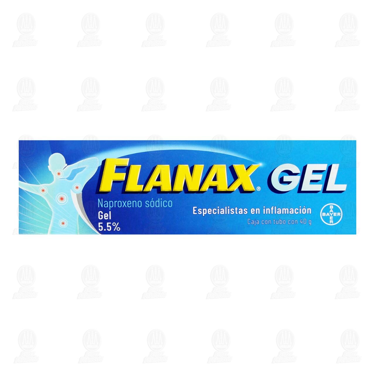 Flanax Gel Analg&eacute;sico Antiinflamatorio, 40 gr. image number 1