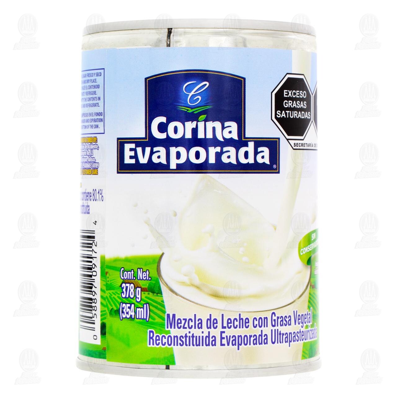 Leche Evaporada Corina Mezcla con Grasa Vegetal, 378 gr. image number 1