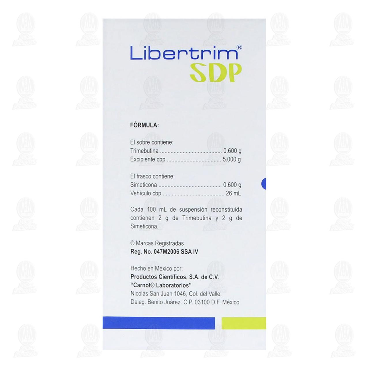 Libertrim SDP 0.600gr/0.600gr Suspensión Pediátrica 1 Sobre, 1 Frasco y 1 Pipeta Dosificadora image number 2
