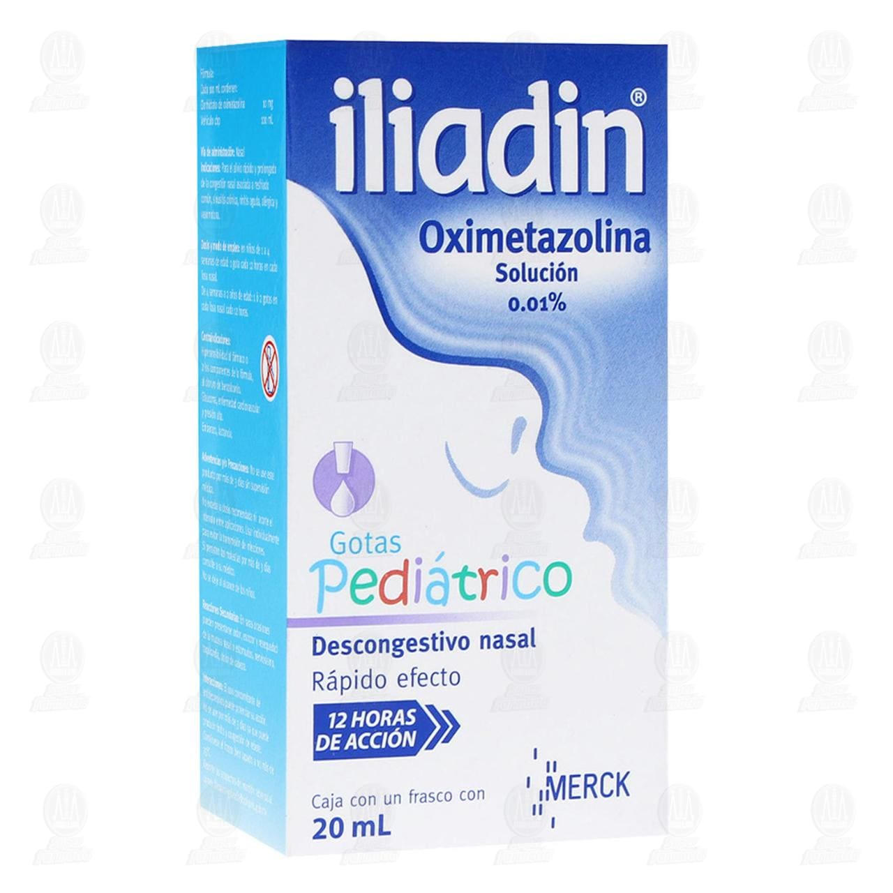 Iliadin Pedi&aacute;trico Gotas Descongestionante Nasal, 0.01% 20 ml. image number 0
