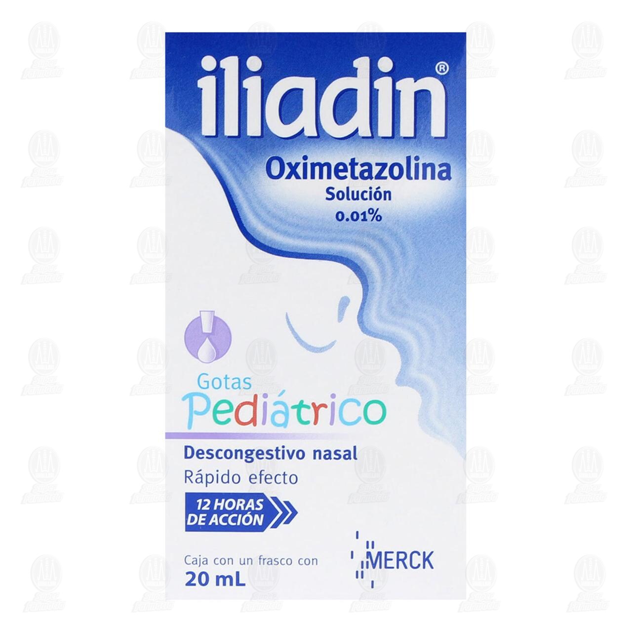 Iliadin Pedi&aacute;trico Gotas Descongestionante Nasal, 0.01% 20 ml. image number 1