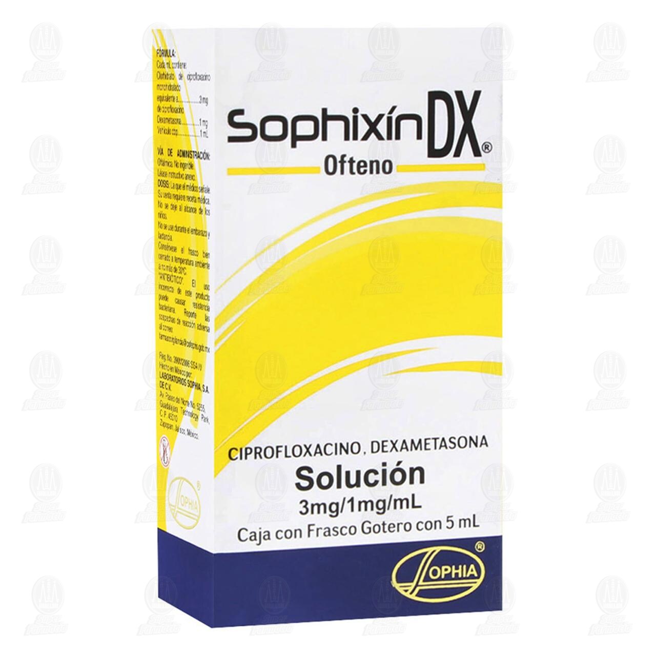 Sophix&iacute;n DX Ofteno 3mg/1mg/ml, 5ml Soluci&oacute;n Gotas.