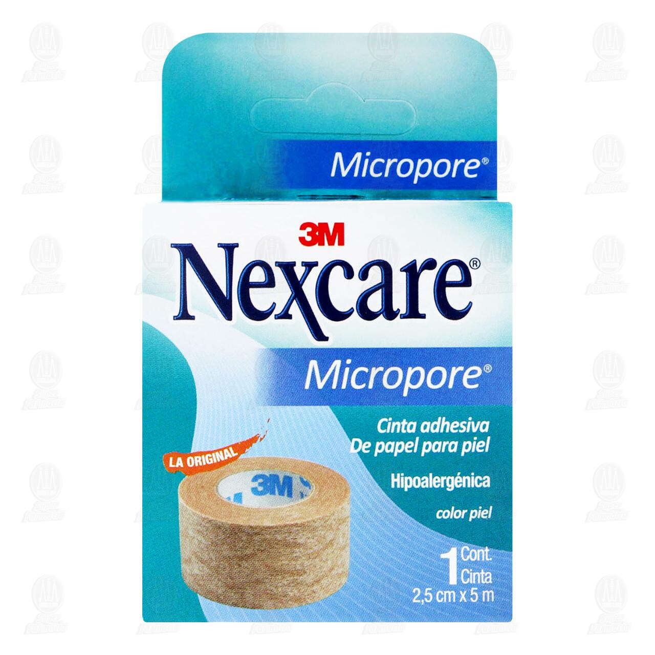 3M Nexcare Cinta Micropore Piel 2.5cm x 5m, 1 pz. image number 1