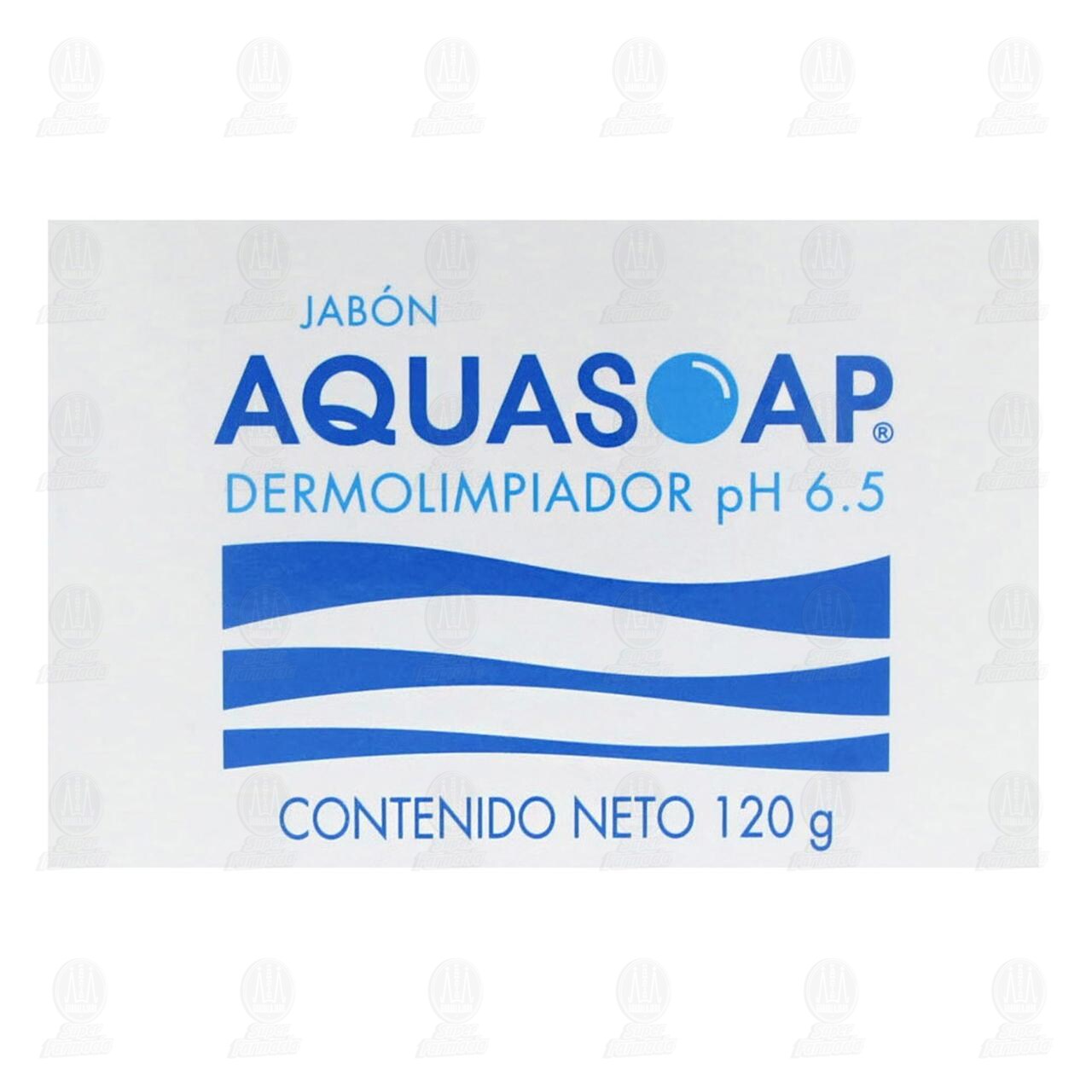 Jab&oacute;n Aqua Soap PH 6.5 Barra Dermolimpiador, 120 gr. image number 1