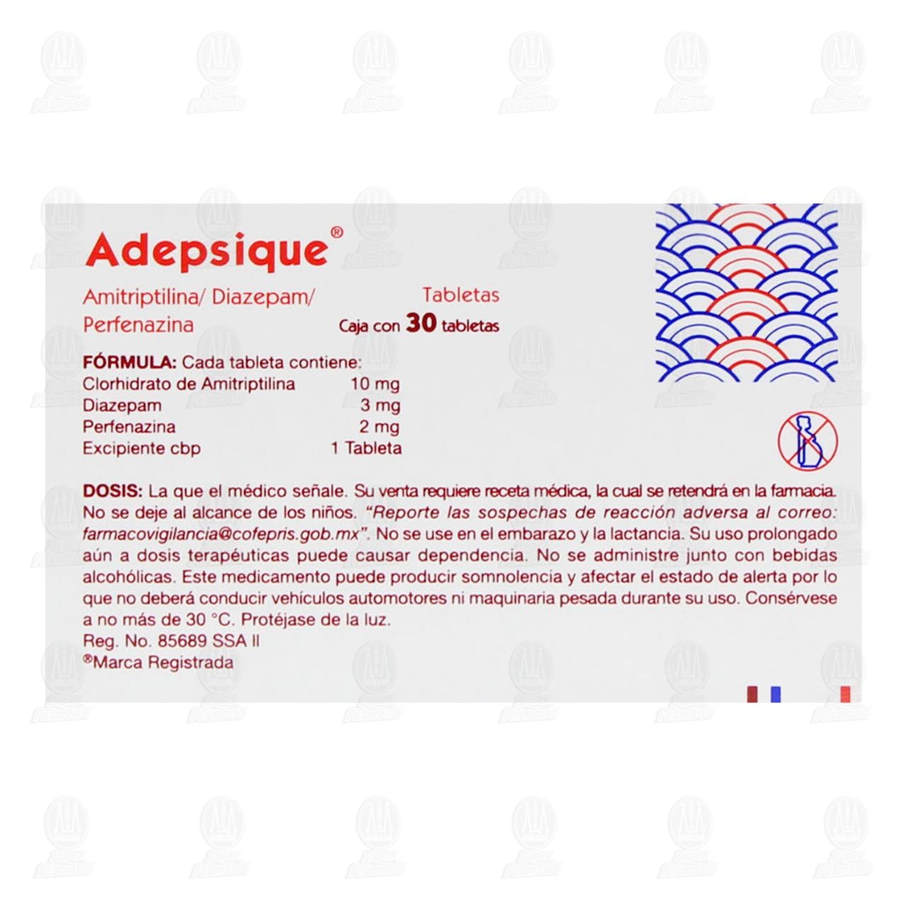 Adepsique 10mg/3mg/2mg, 30 Tabletas. image number 2