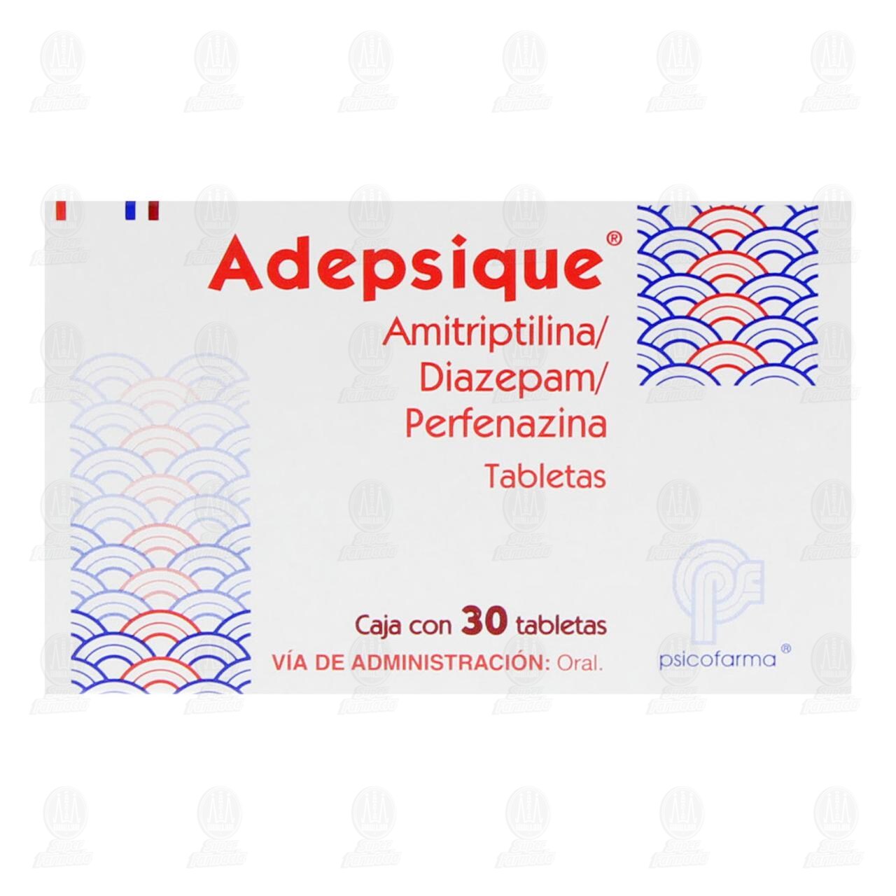 Adepsique 10mg/3mg/2mg, 30 Tabletas. image number 1