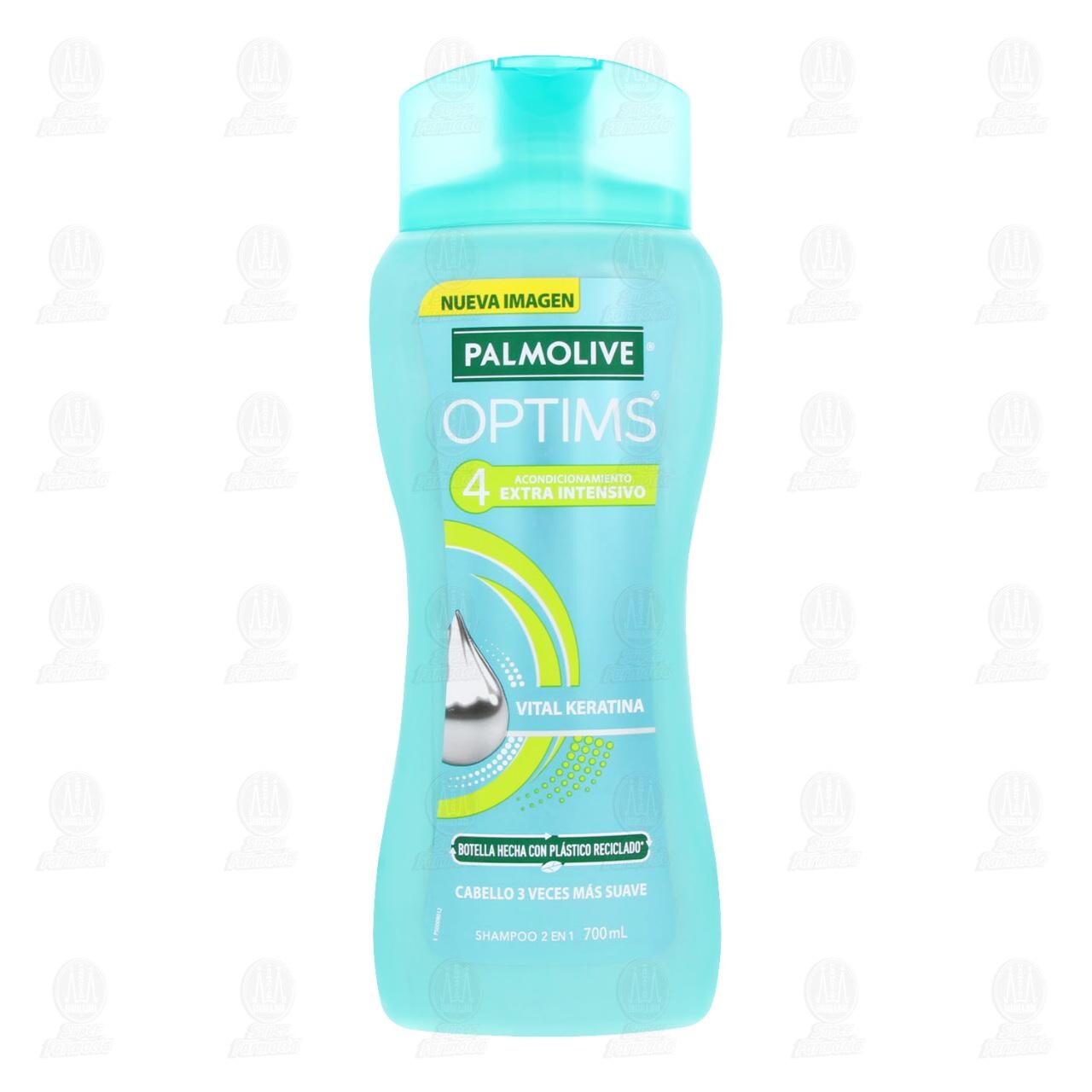 Shampoo Palmolive Optims 2 en 1 Nivel 4 Extra Intensivo, 700 ml. image number 1