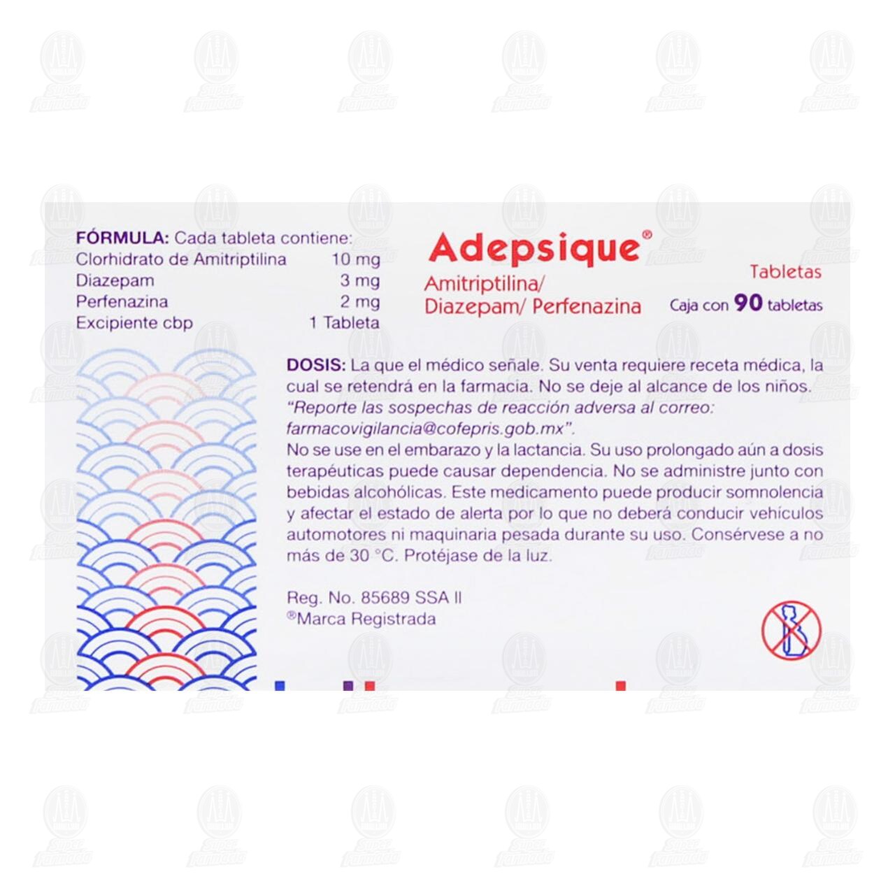 Adepsique 10mg/3mg/2mg, 90 Tabletas. image number 2