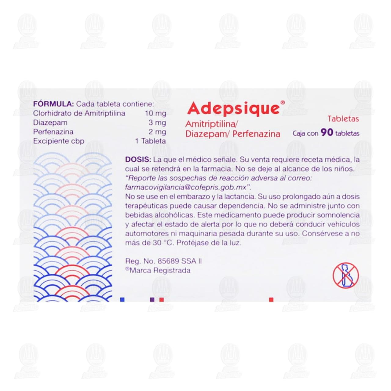 Adepsique 10mg/3mg/2mg, 90 Tabletas. image number 2