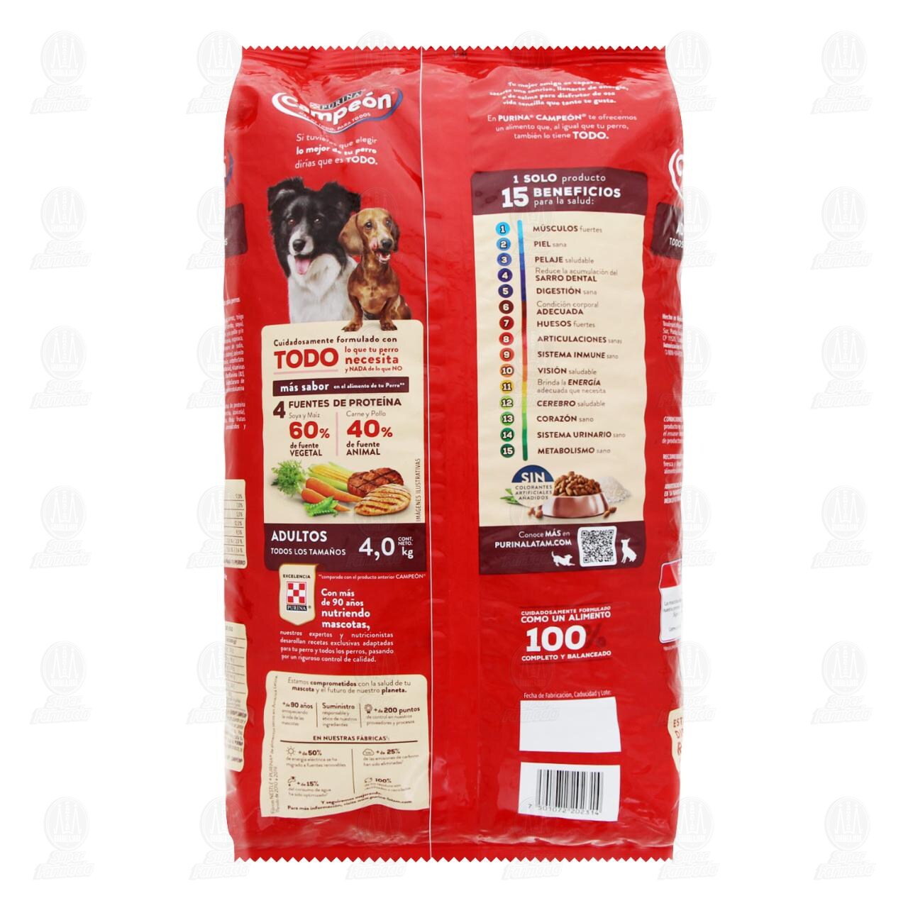 Croquetas Purina Campe&oacute;n para Perro Adulto, 4 kg. image number 1