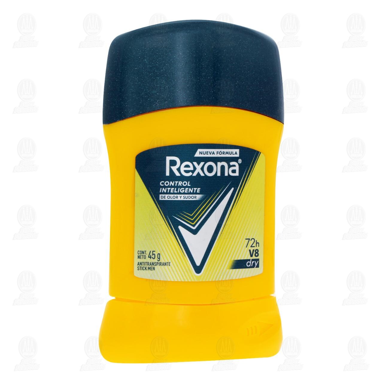 Antitranspirante Rexona Men V8 Dry en Barra, 45 gr. image number 0