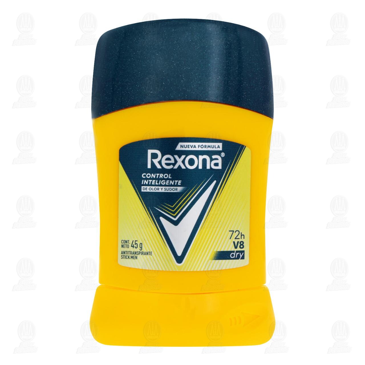 Antitranspirante Rexona Men V8 Dry en Barra, 45 gr. image number 1