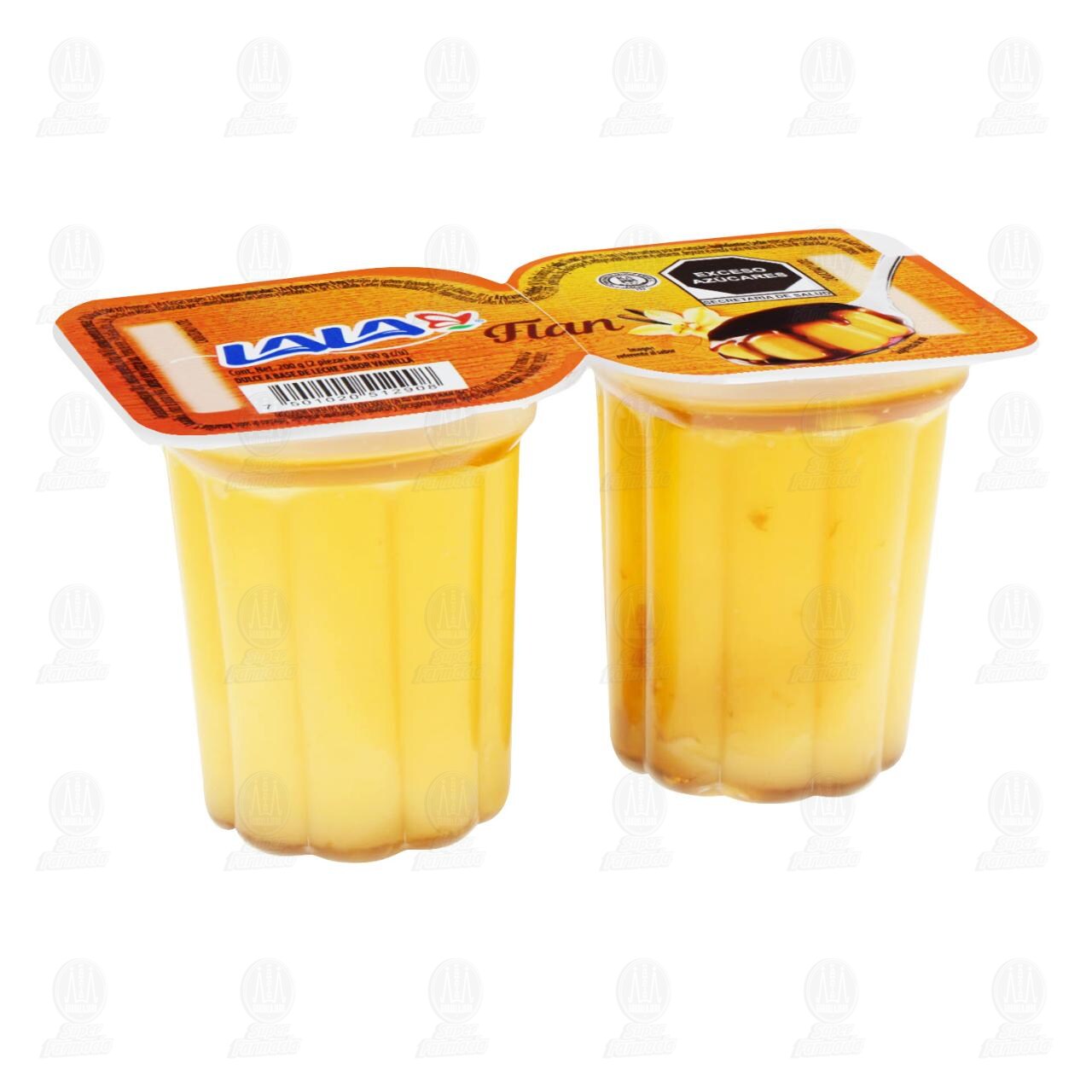 Flan Lala Sabor Vainilla, 200 gr, 100gr c/u.