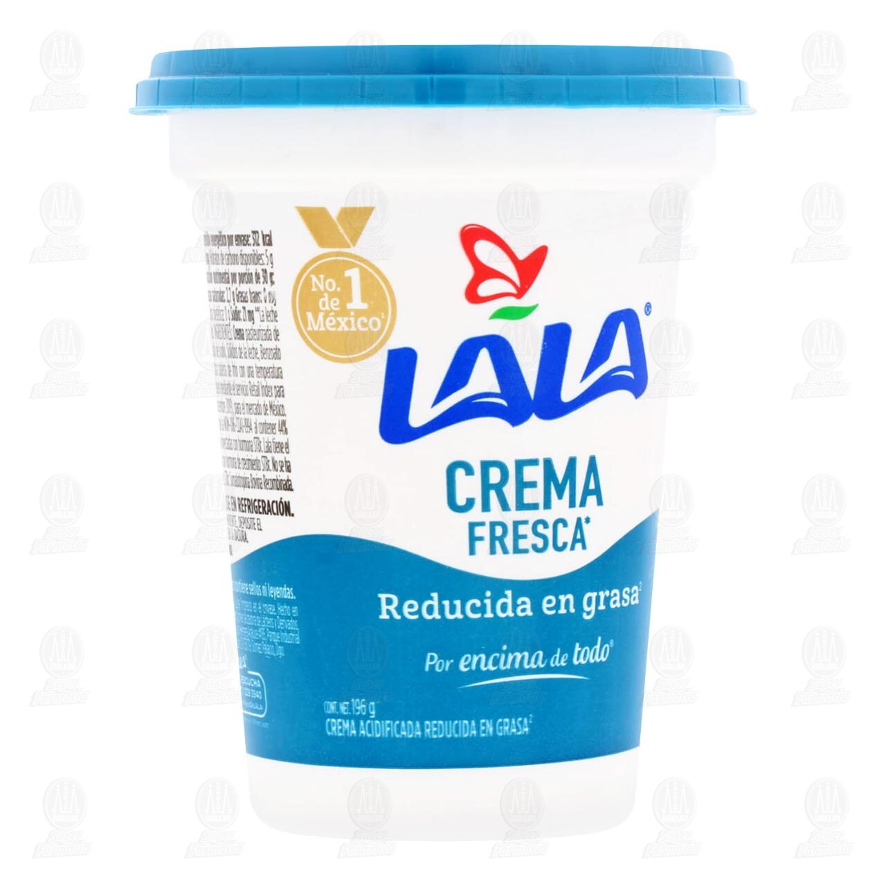 Crema Ácida Lala Fresca Reducida en Grasa, 196 gr. image number 0