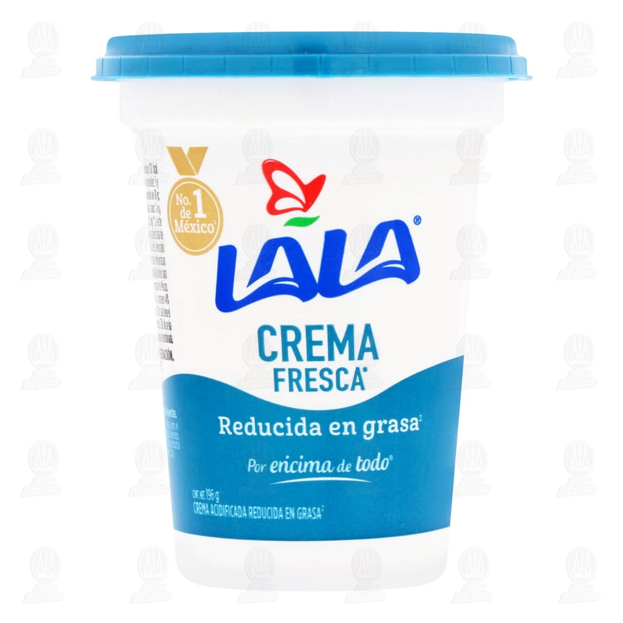 Crema Ácida Lala Fresca Reducida en Grasa, 196 gr. image number 1