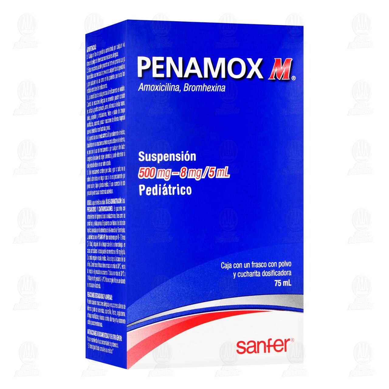 Penamox M 500-8mg/5ml, 75ml Suspensi&oacute;n Pedi&aacute;trica. image number 0