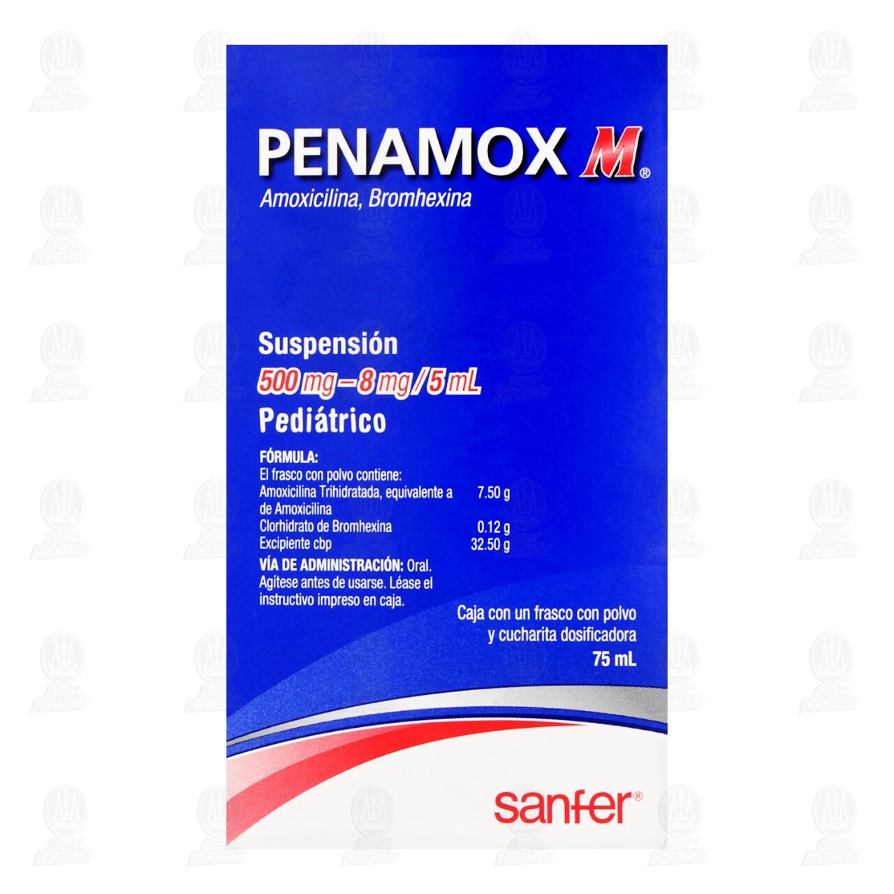 Penamox M 500-8mg/5ml, 75ml Suspensi&oacute;n Pedi&aacute;trica. image number 2