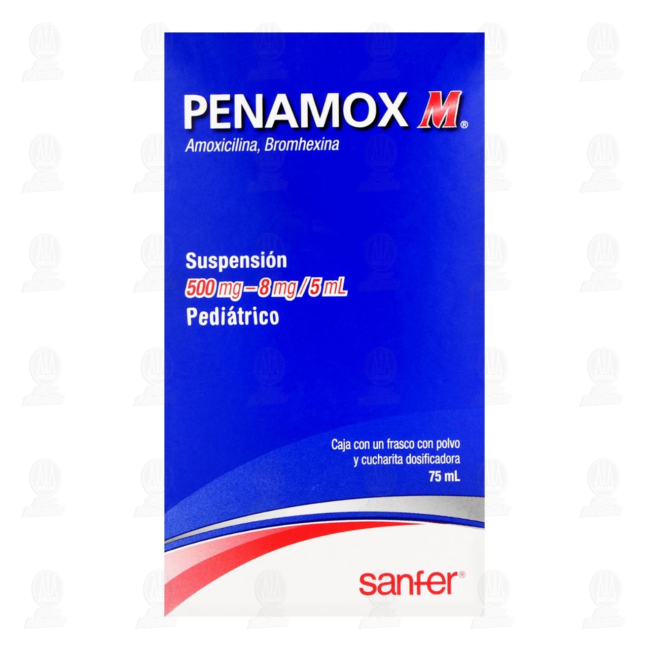 Penamox M 500-8mg/5ml, 75ml Suspensi&oacute;n Pedi&aacute;trica. image number 1