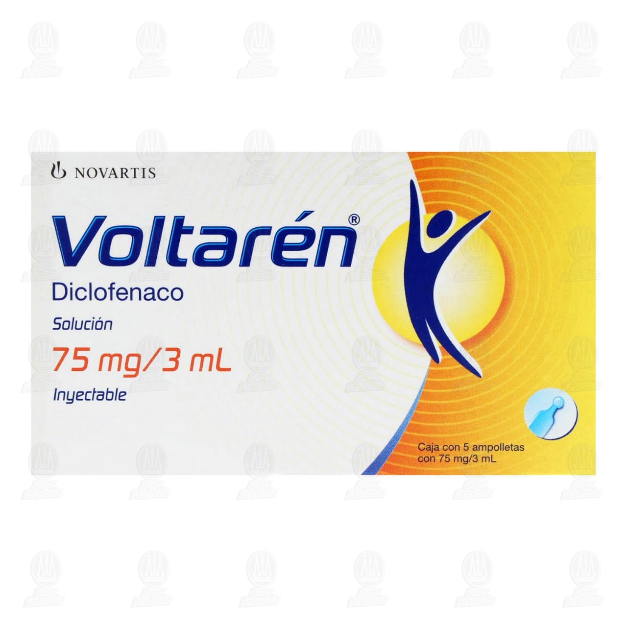 Voltar&eacute;n 75mg/3ml Soluci&oacute;n Inyectable 5 Ampolletas de 3 ml c/u. image number 1