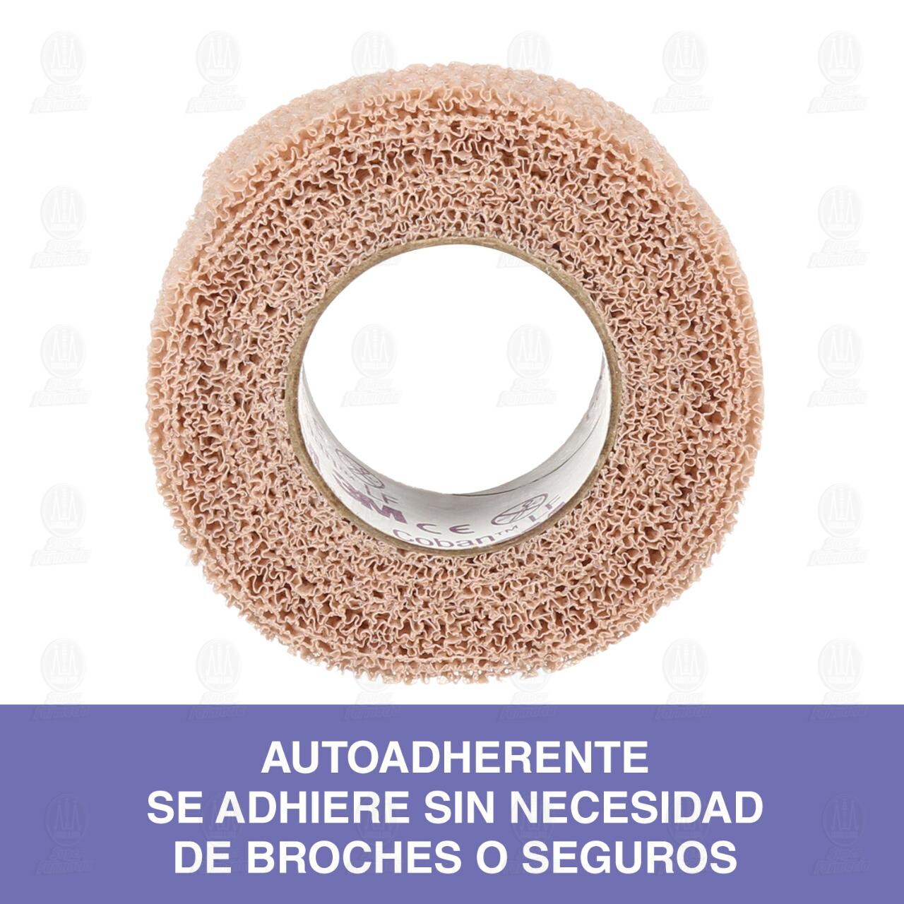 3M Nexcare Coban Venda Autoadherente Piel 7.6 cm x 4.5 m, 1 pz. image number 2