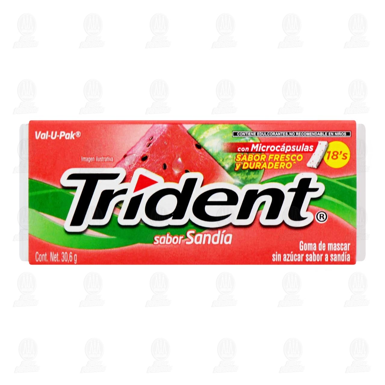 Imagen para Goma de Mascar Trident Sabor Sandía, 30.6 gr.
