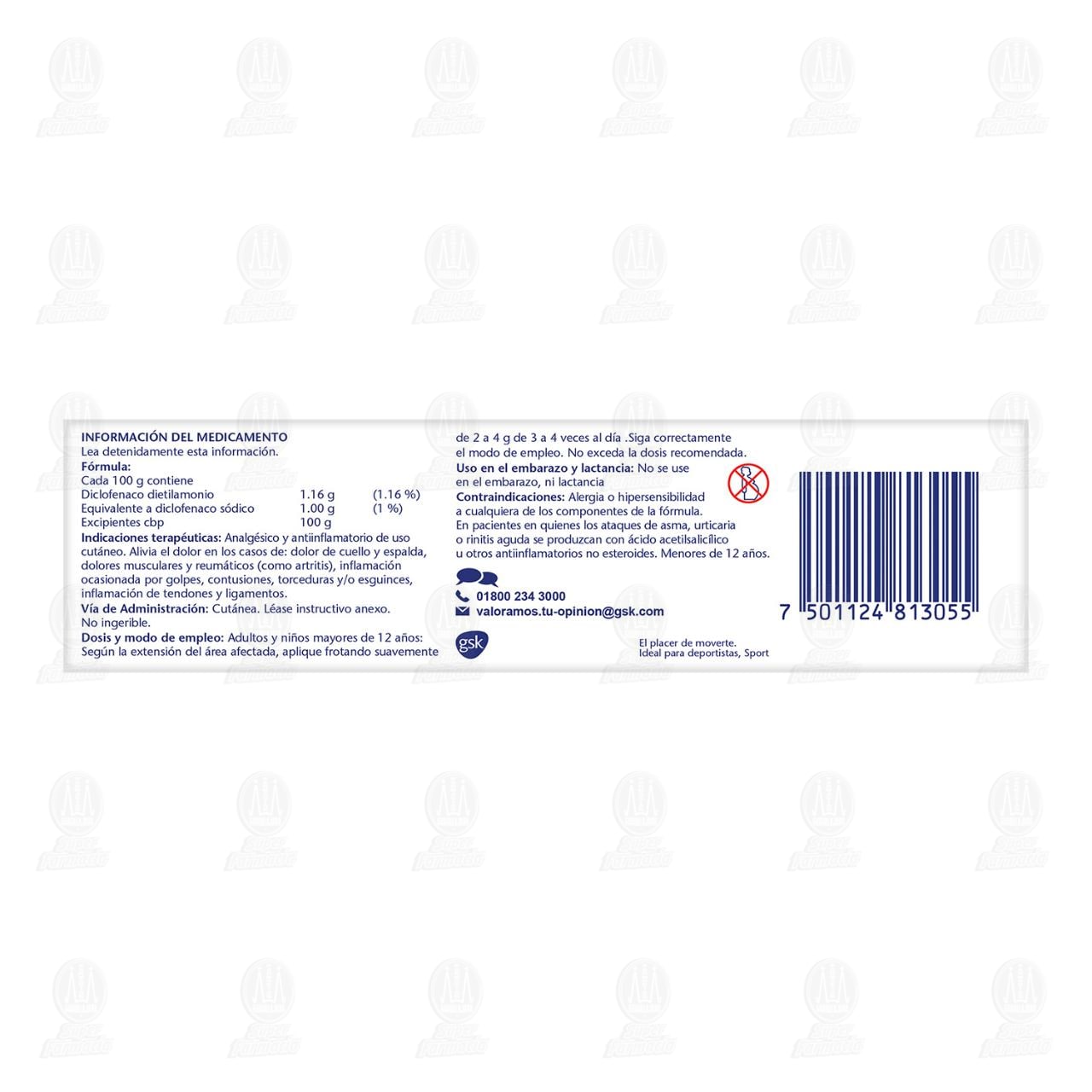 Voltaren Emulgel 1.16% Gel, 100 gr. image number 2