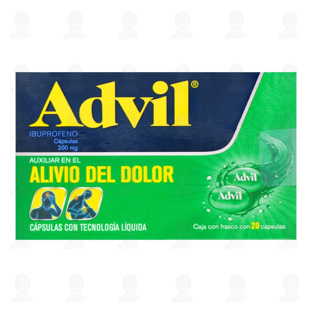 Advil Analg&eacute;sico 200 mg, 20 C&aacute;psulas. image number 1