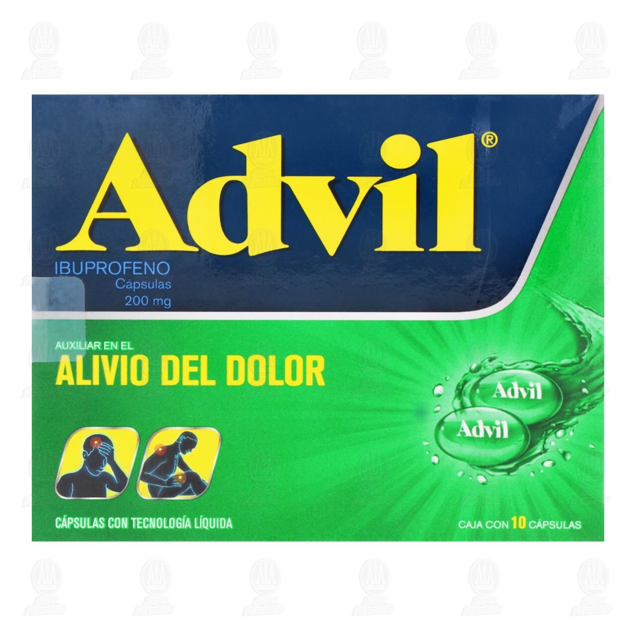 Advil Analg&eacute;sico 200 mg, 10 C&aacute;psulas. image number 1