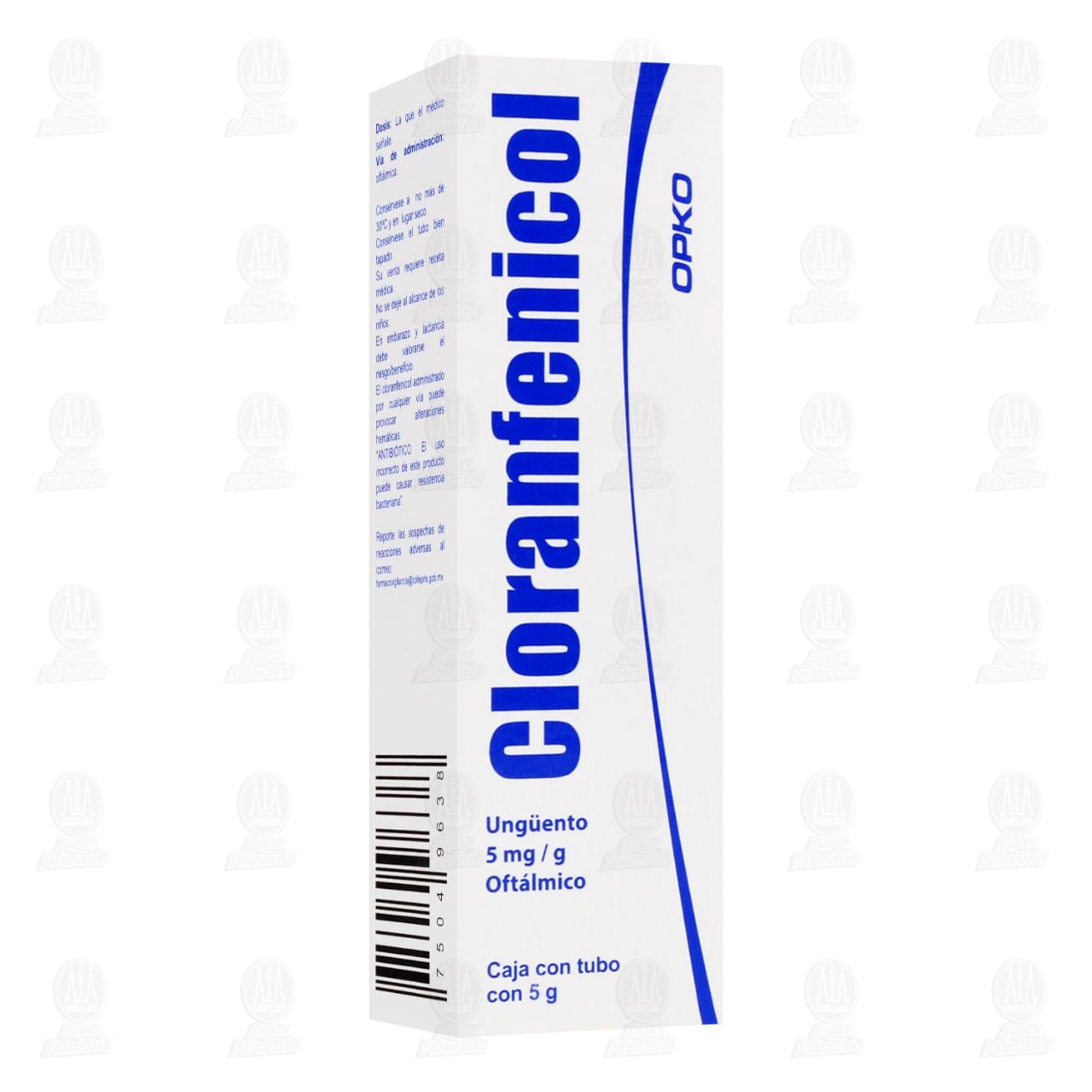 Cloranfenicol 5 mg, Ung&uuml;ento 5 gr. image number 0