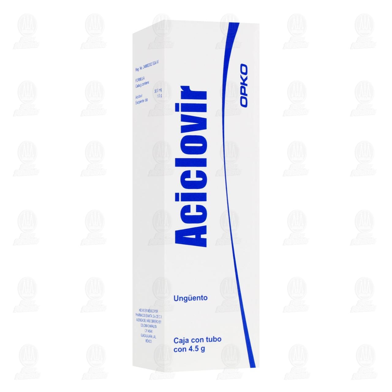 Aciclovir 30 mg, Ung&uuml;ento 4.5 gr. image number 0