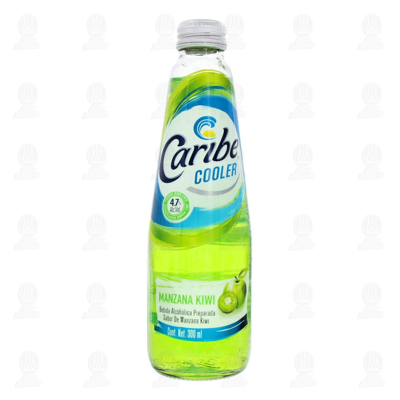 Bebida Preparada Caribe Cooler Sabor Manzana Kiwi, 300 ml. image number 1