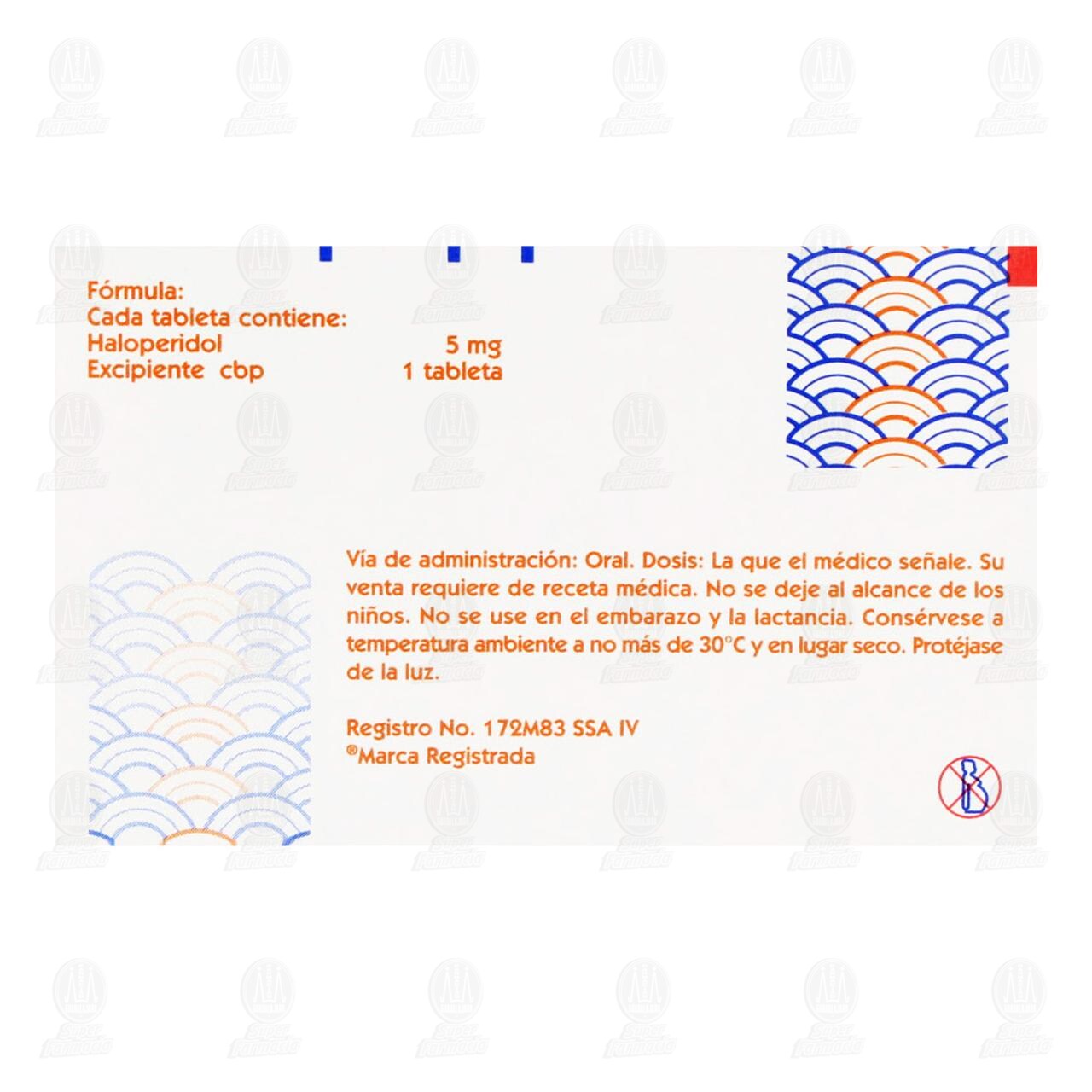 Haloperil 5 mg, 20 Tabletas. image number 2