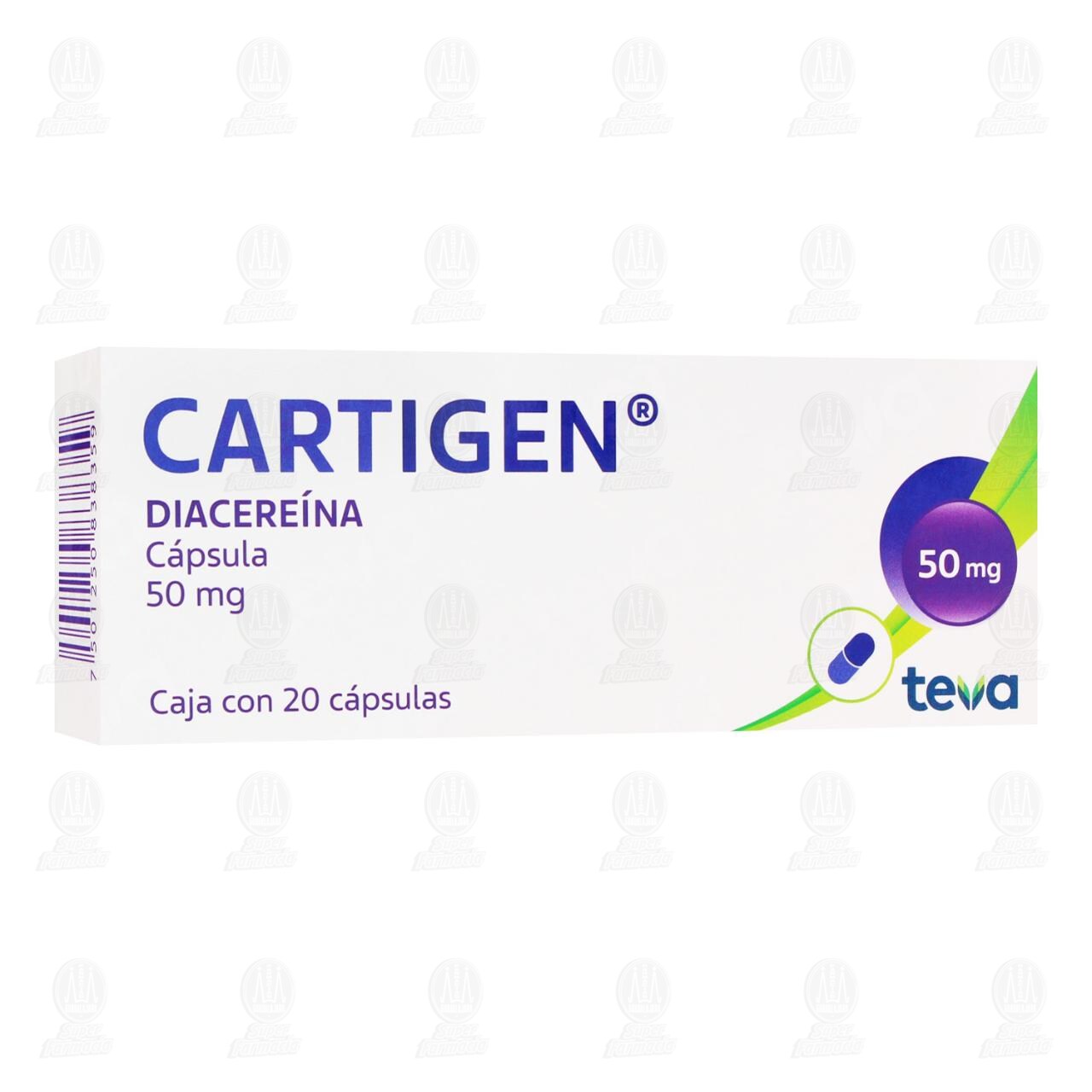 Cartigen 50 mg, 20 C&aacute;psulas. image number 0