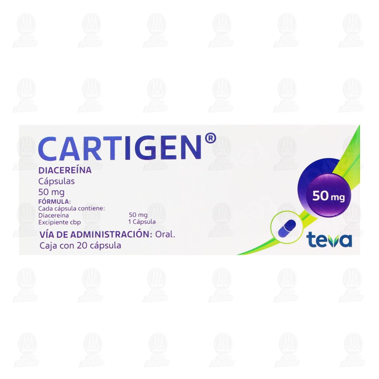 Cartigen 50 mg, 20 C&aacute;psulas. image number 2