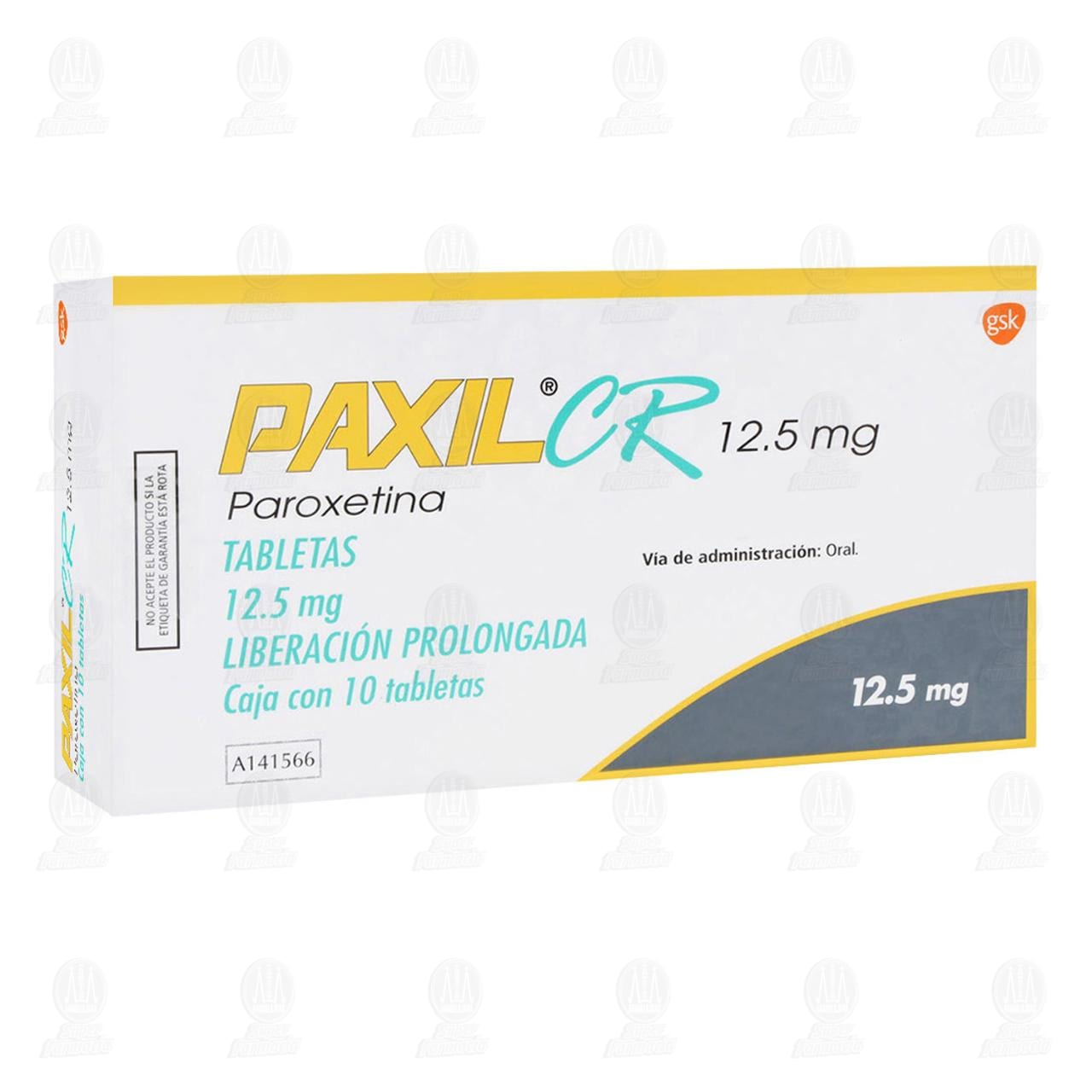 Paxil CR 12.5 mg, 10 Tabletas. image number 0