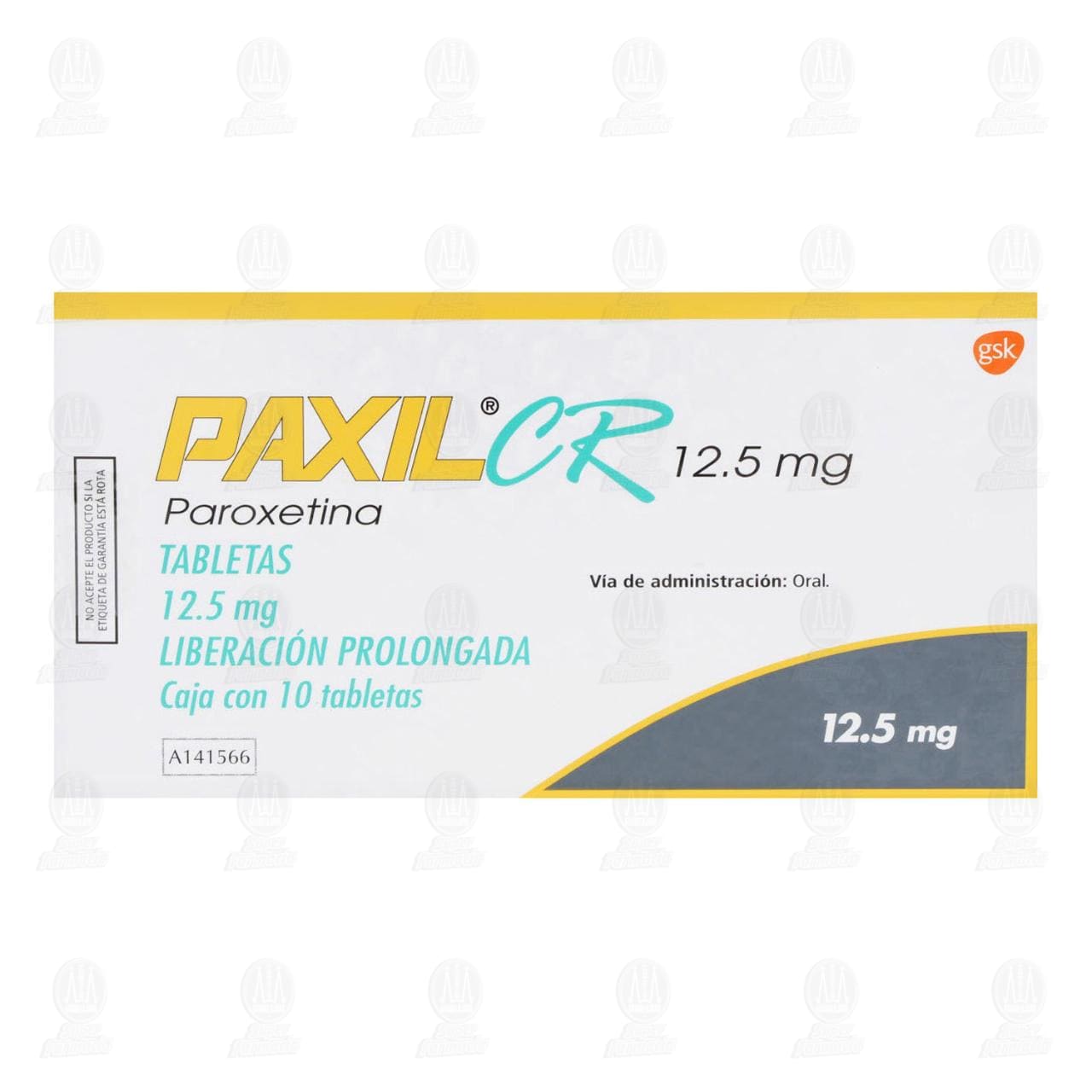 Paxil CR 12.5 mg, 10 Tabletas. image number 1