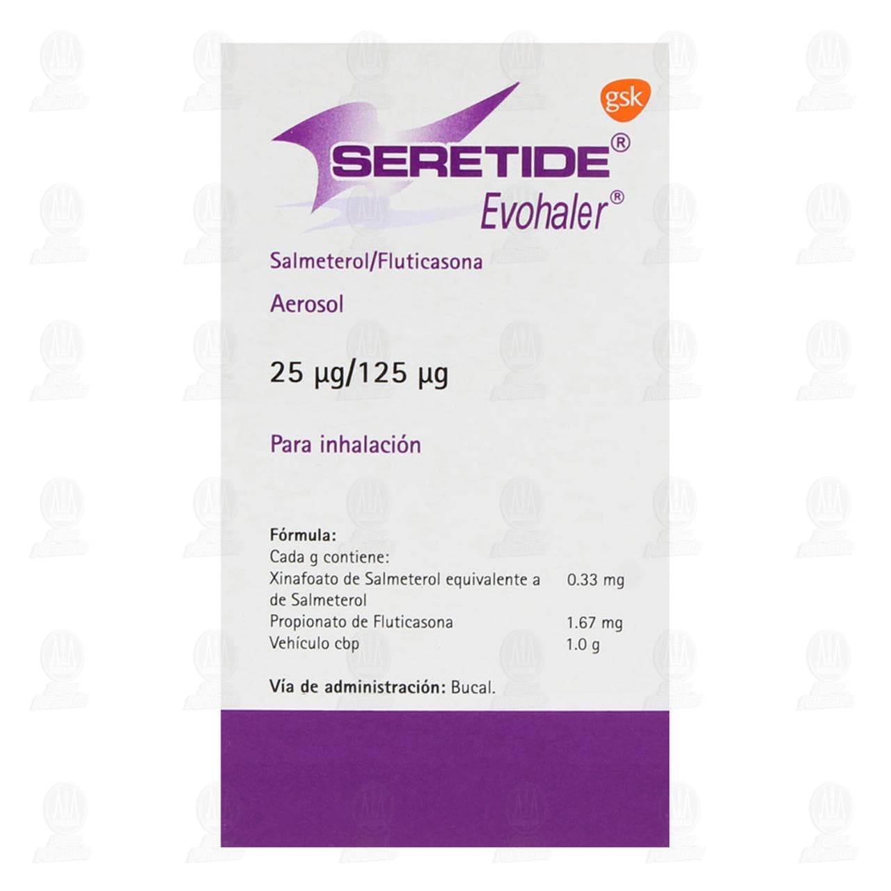Seretide Evohaler 25mcg/125mcg, 12 gr 120 Dosis. image number 2