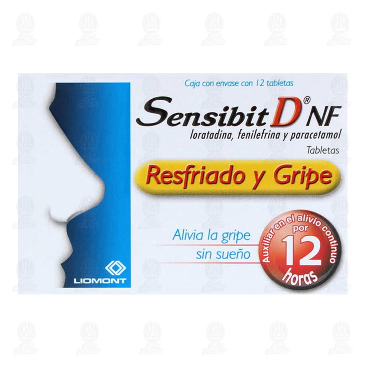Sensibit D NF, 12 Tabletas. image number 1