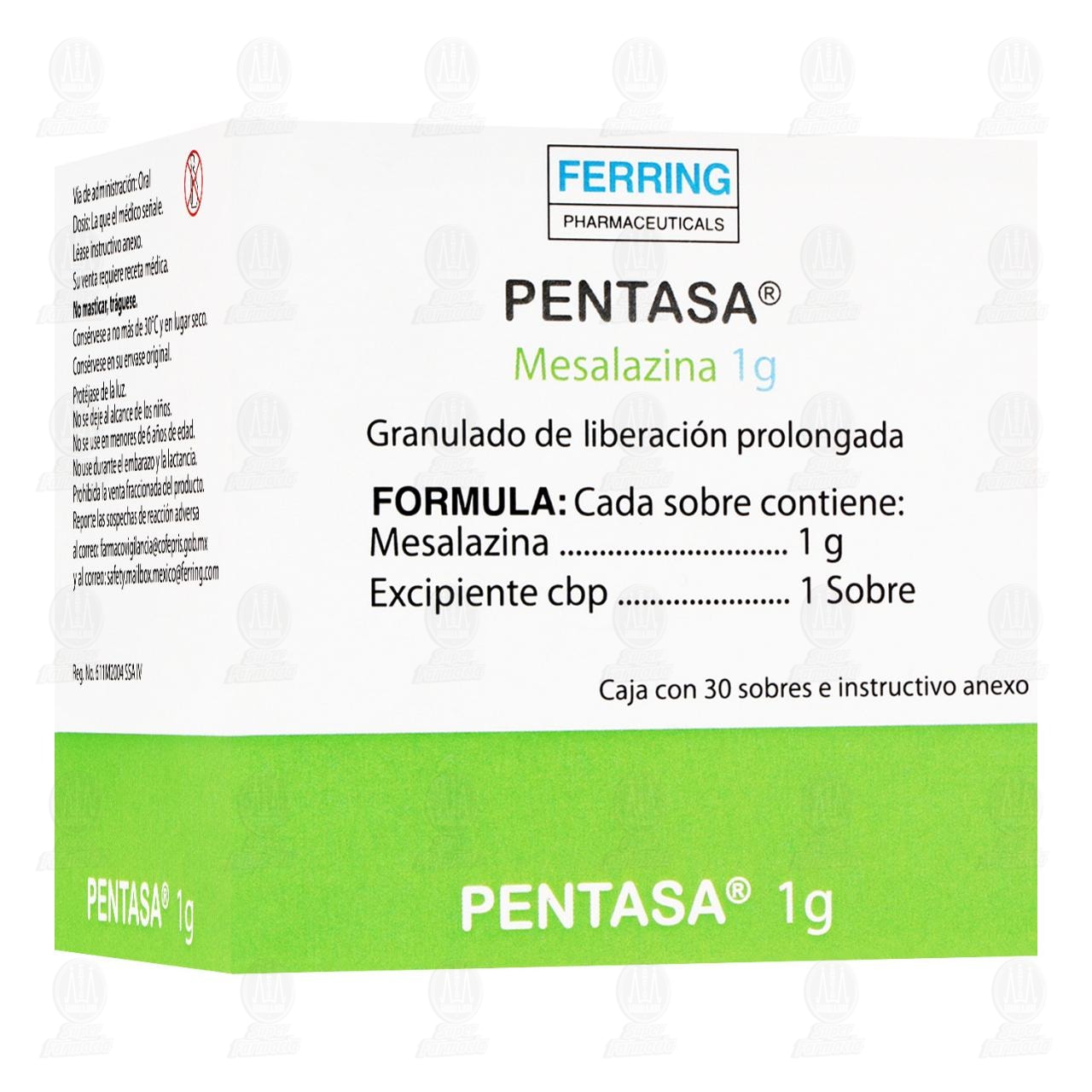 Pentasa 1 g, 30 Sobres. image number 0