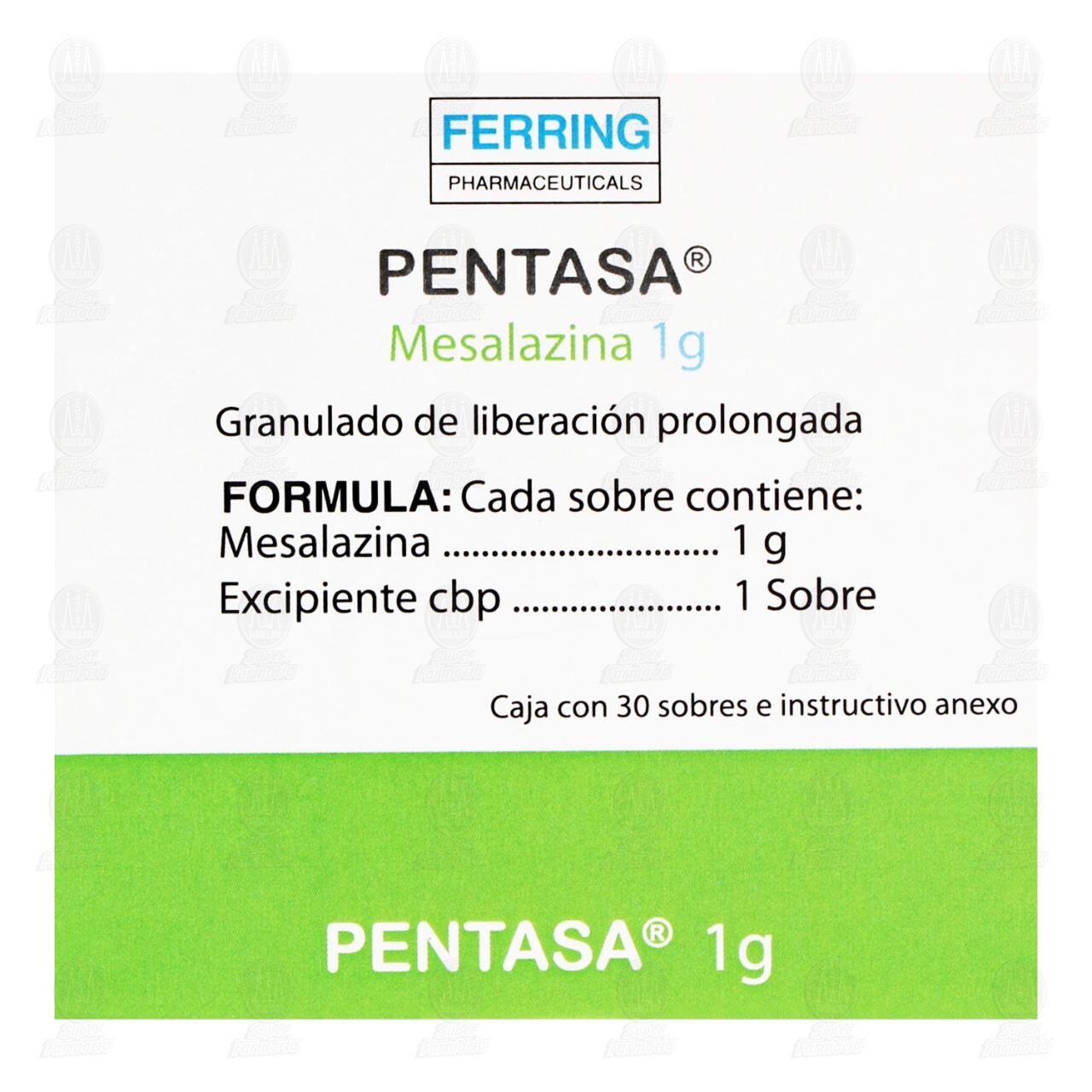 Pentasa 1 g, 30 Sobres. image number 1