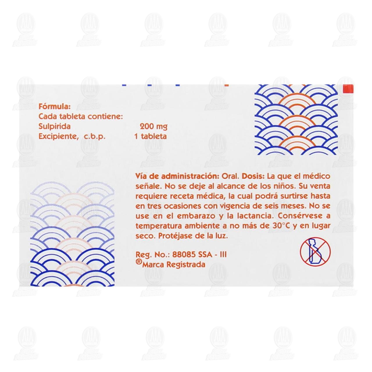 Pontiride 200 mg, 20 Tabletas. image number 2