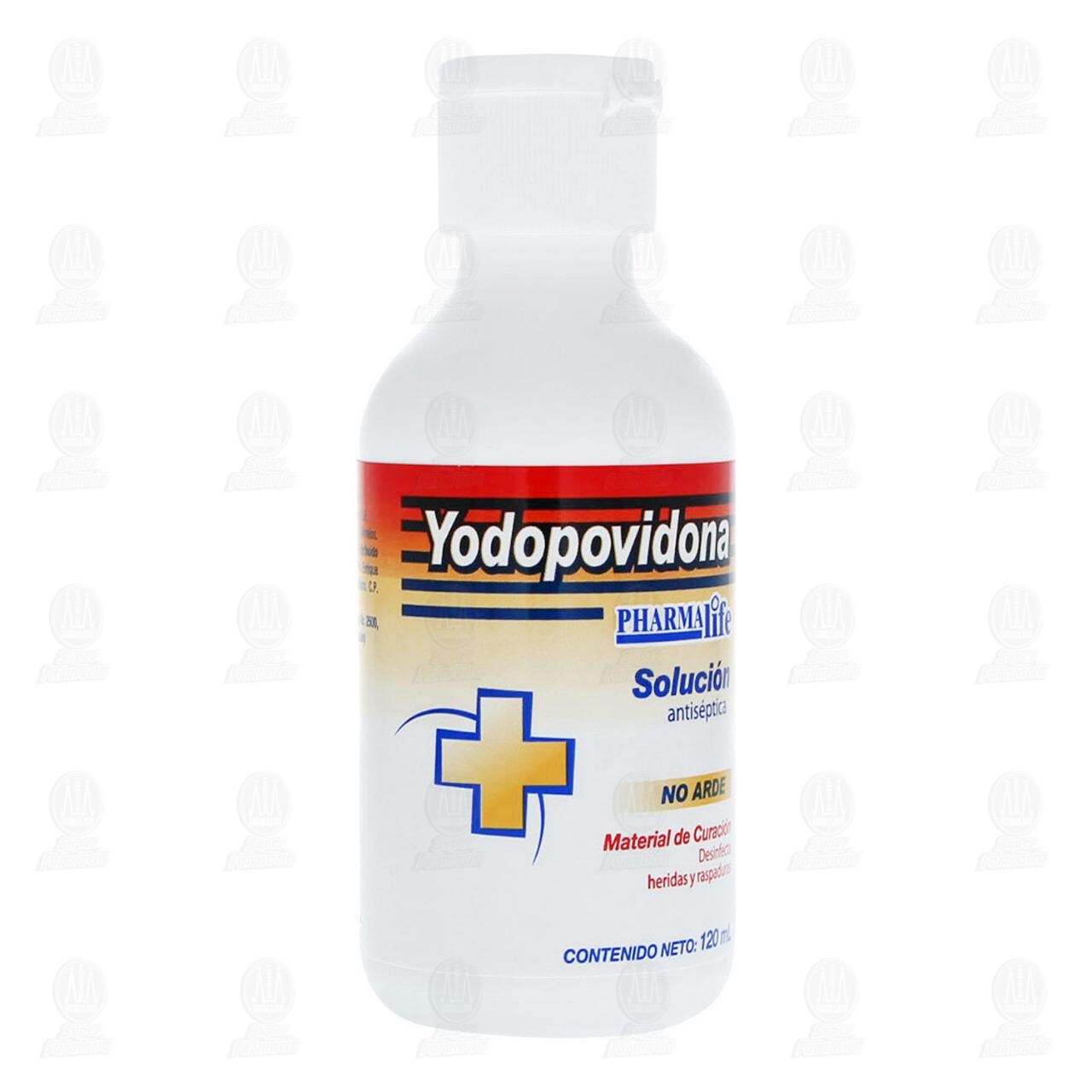 Yodopovidona Soluci&oacute;n Antis&eacute;ptica, 120 ml Pharmalife. image number 0