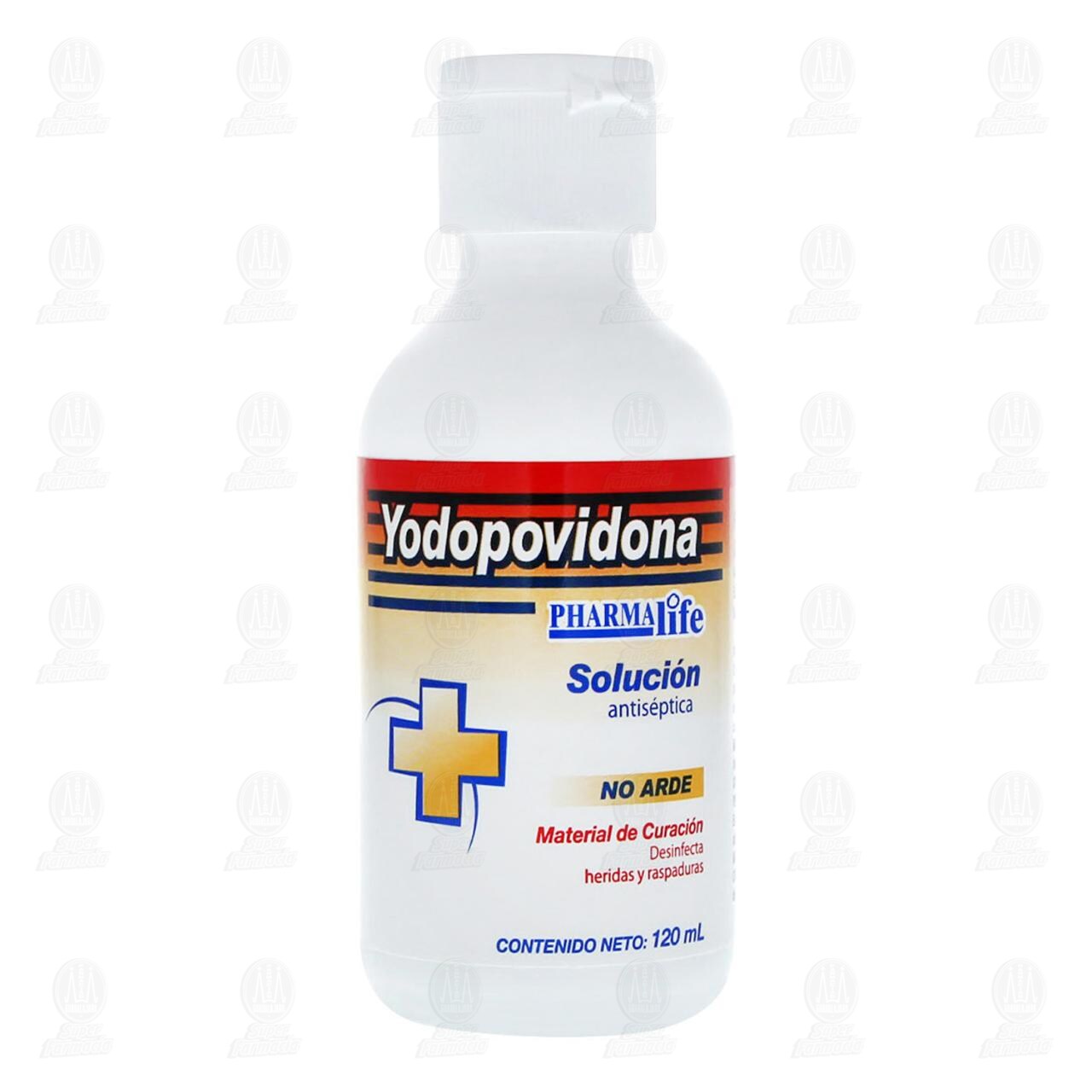 Yodopovidona Soluci&oacute;n Antis&eacute;ptica, 120 ml Pharmalife. image number 1