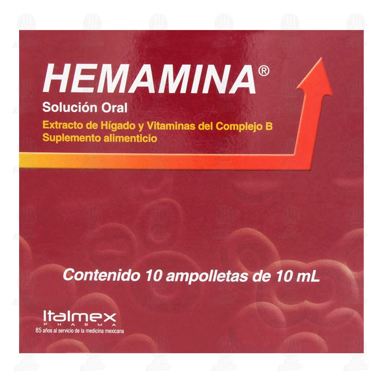 Hemamina Soluci&oacute;n Oral, 10 ampolletas de 10 ml c/u. image number 1